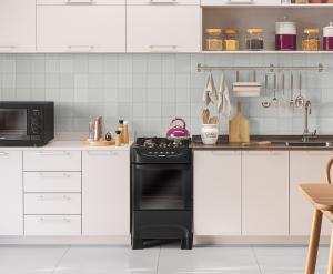 Cocina 4H Mueller HAMBURGO MFV4BB Vetro Negro