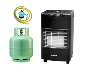 Estufa a gas ELDOM Negra+ Garrafa 13K